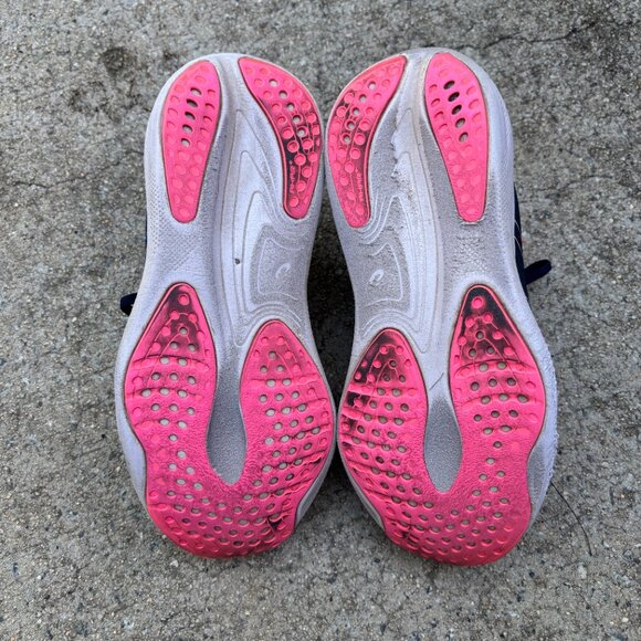 Asics Shoes Gel-Nimbus 25 Mens 8.5 Wide Navy White Pink Accent Running Walking, - Picture 8 of 9